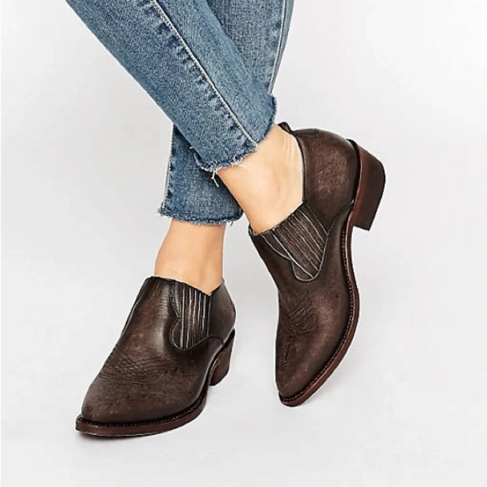 Frye Billie Shootie western leather shoe boots - Picture 1 of 9